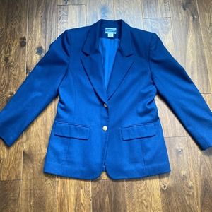 Pendleton navy blue wool blazer coat jacket